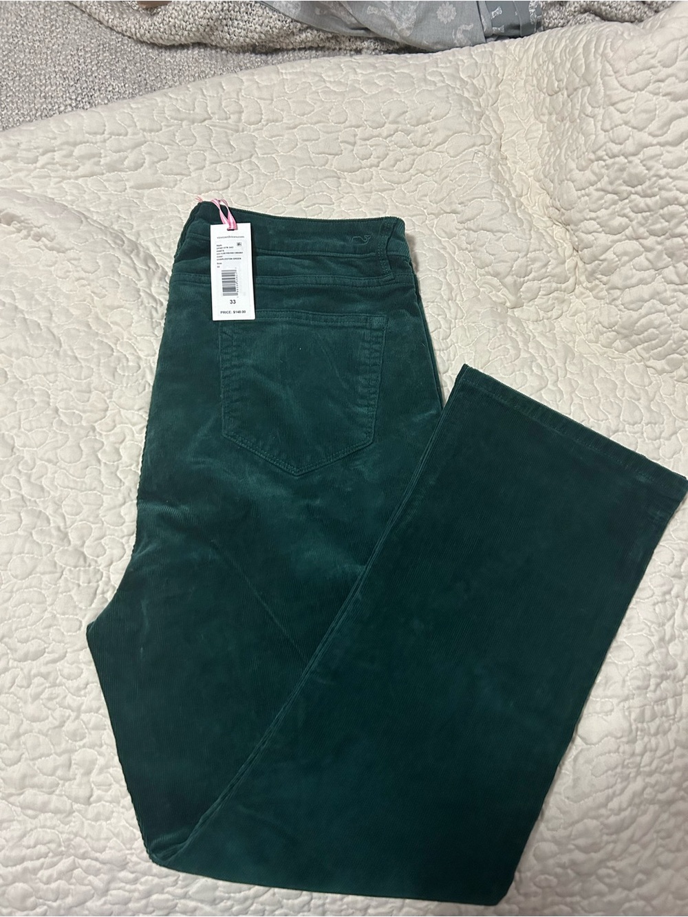 Vineyard Vines Charleston Green Corduroy Pants